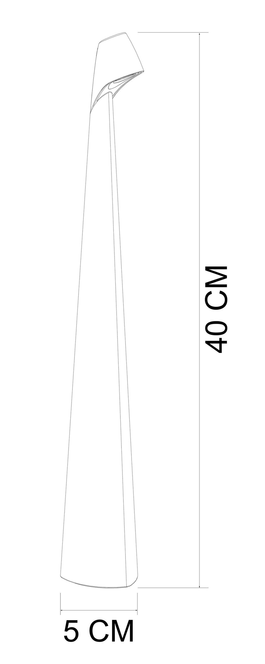 TISCHLEUCHTE - Weiß, Trend, Metall (5/40cm) - Novel