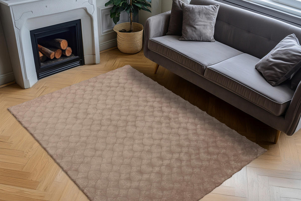 HOCHFLORTEPPICH 80/150 cm Taupe rechteckig  - Taupe, Basics, Textil (80/150cm) - Kayoom