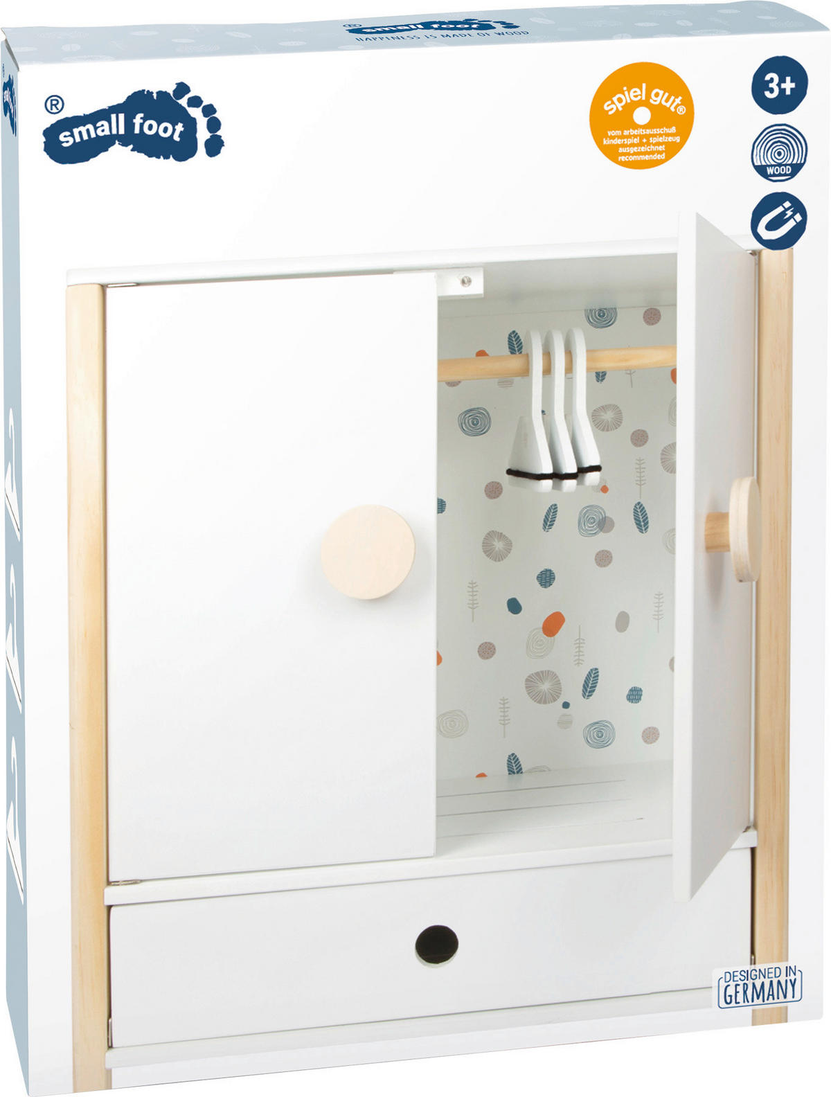 PUPPENKLEIDERSCHRANK - Multicolor, Basics, Holz (40/48/28cm) - small foot