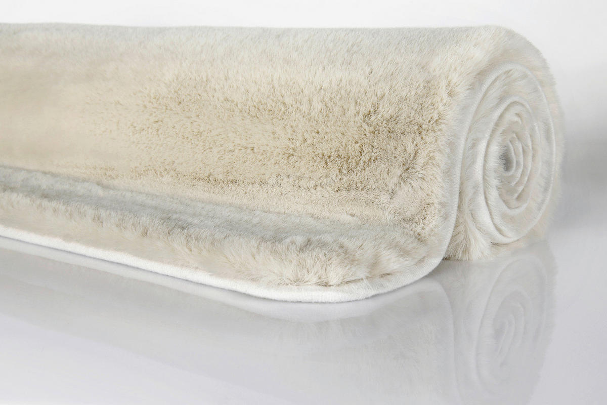 BADTEPPICH Creme, Beige 70/120 cm  - Beige/Creme, Basics, Kunststoff/Textil (70/120cm) - WECON HOME