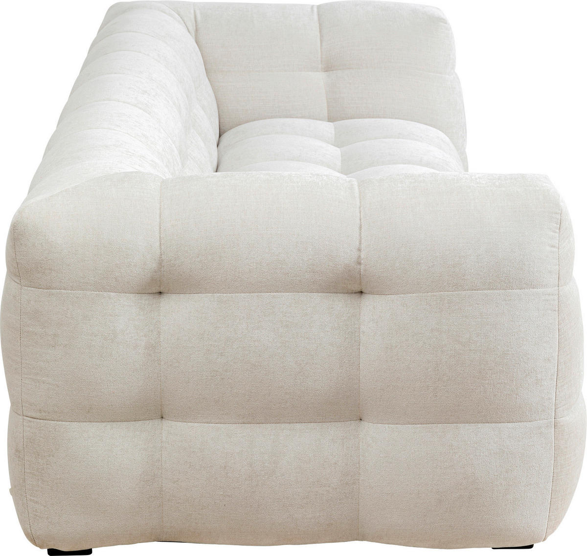 Kare-Design 3-SITZER-SOFA Chenille Weiß jetzt nur online ➤ XXXLutz.de