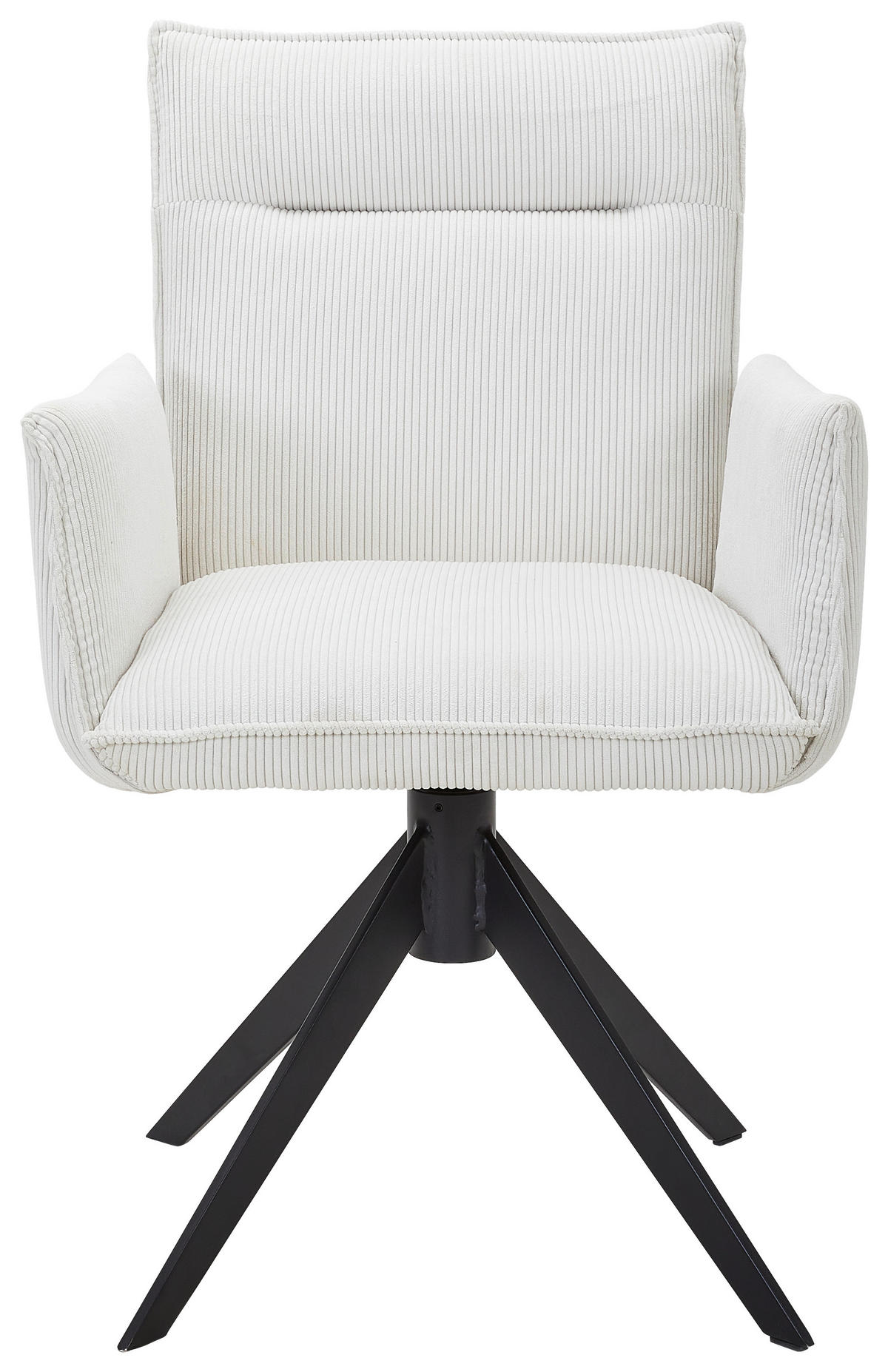 ARMLEHNSTUHL  in Eisen Cord  - Creme, Design, Textil/Metall (59/87/62cm) - Johann Jakob