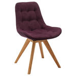 STUHL  in Flachgewebe Textil  - Bordeaux, KONVENTIONELL, Holz/Textil (56/84/63cm) - Carryhome