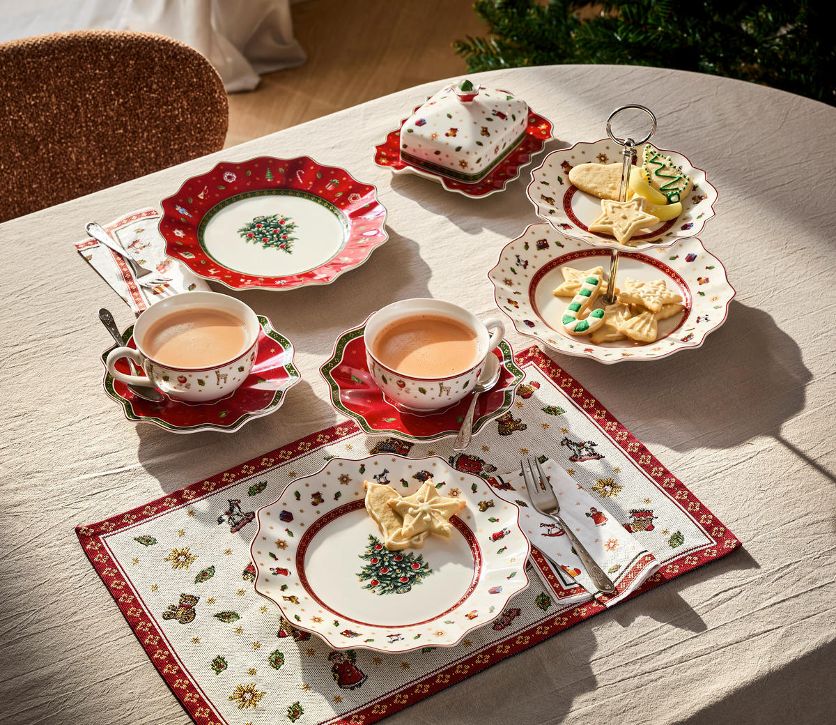 FRÜHSTÜCKSTELLER Multicolor, Rot 24 cm Toys Delight  - Rot/Multicolor, Design, Keramik (24cm) - Villeroy & Boch