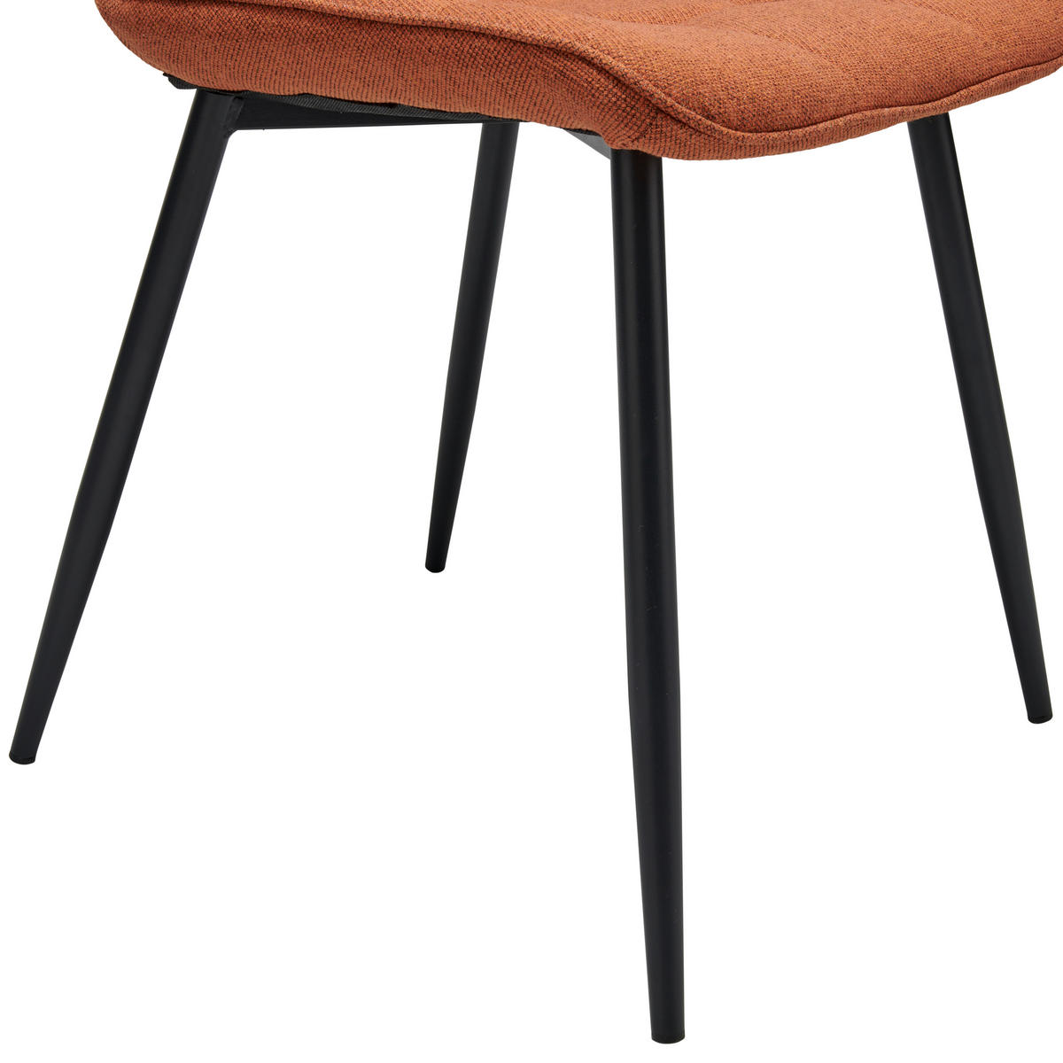 STUHL Webstoff Cognac Pappel Sperrholz  - Cognac/Schwarz, LIFESTYLE, Holz/Textil (47/82/59cm) - Livetastic