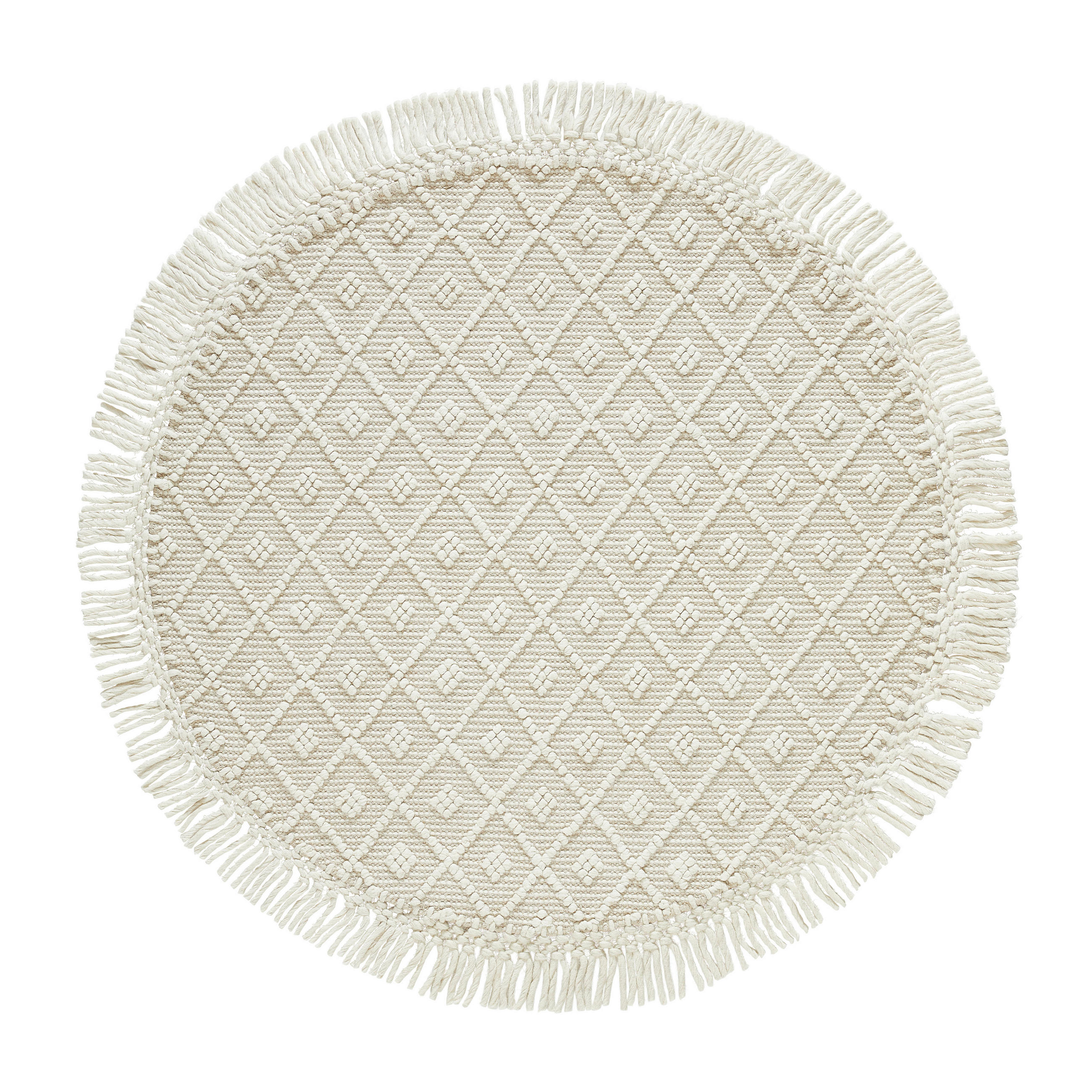 Linea Natura Handwebteppich Sylt Silber, Beige