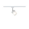 SCHIENENSYSTEM-STRAHLER URail 7,4/12,8/11,5 cm   - Weiß, Design, Glas/Metall (7,4/12,8/11,5cm) - Paulmann