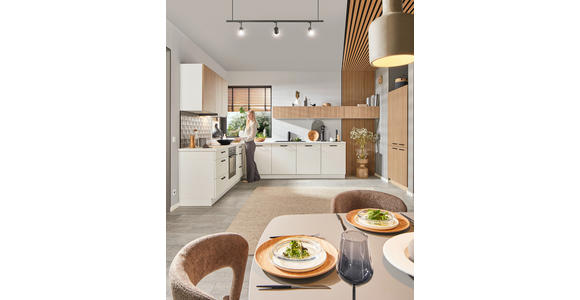 EINBAUKÜCHE - Weiß, Design, Holzwerkstoff - Dieter Knoll