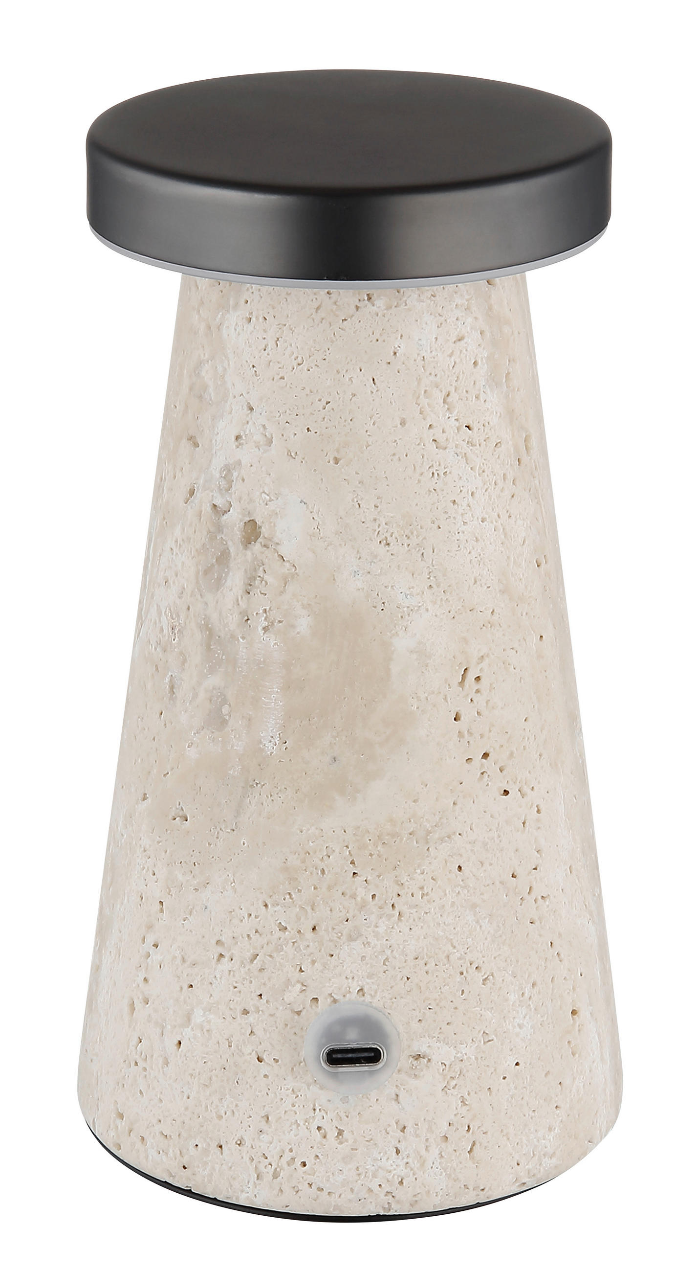 STOLNÍ LAMPA NA BATERIE, dotykový stmívač, 9/16 cm  - bílá/šedá, Design, kov/plast (9/16cm) - Globo