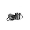 BECHERSET  2-teilig  - Schwarz, Basics, Metall (13,7/8,9/9cm) - Echtwerk