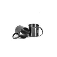 BECHERSET  2-teilig  - Schwarz, Basics, Metall (13,7/8,9/9cm) - Echtwerk