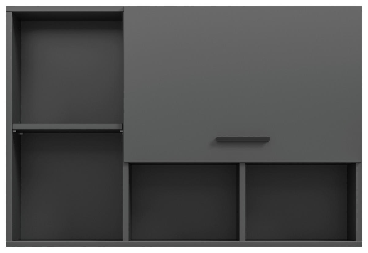 HÄNGESCHRANK 95/64/34 cm  - Anthrazit/Schwarz, Basics, Holzwerkstoff/Kunststoff (95/64/34cm) - MID.YOU