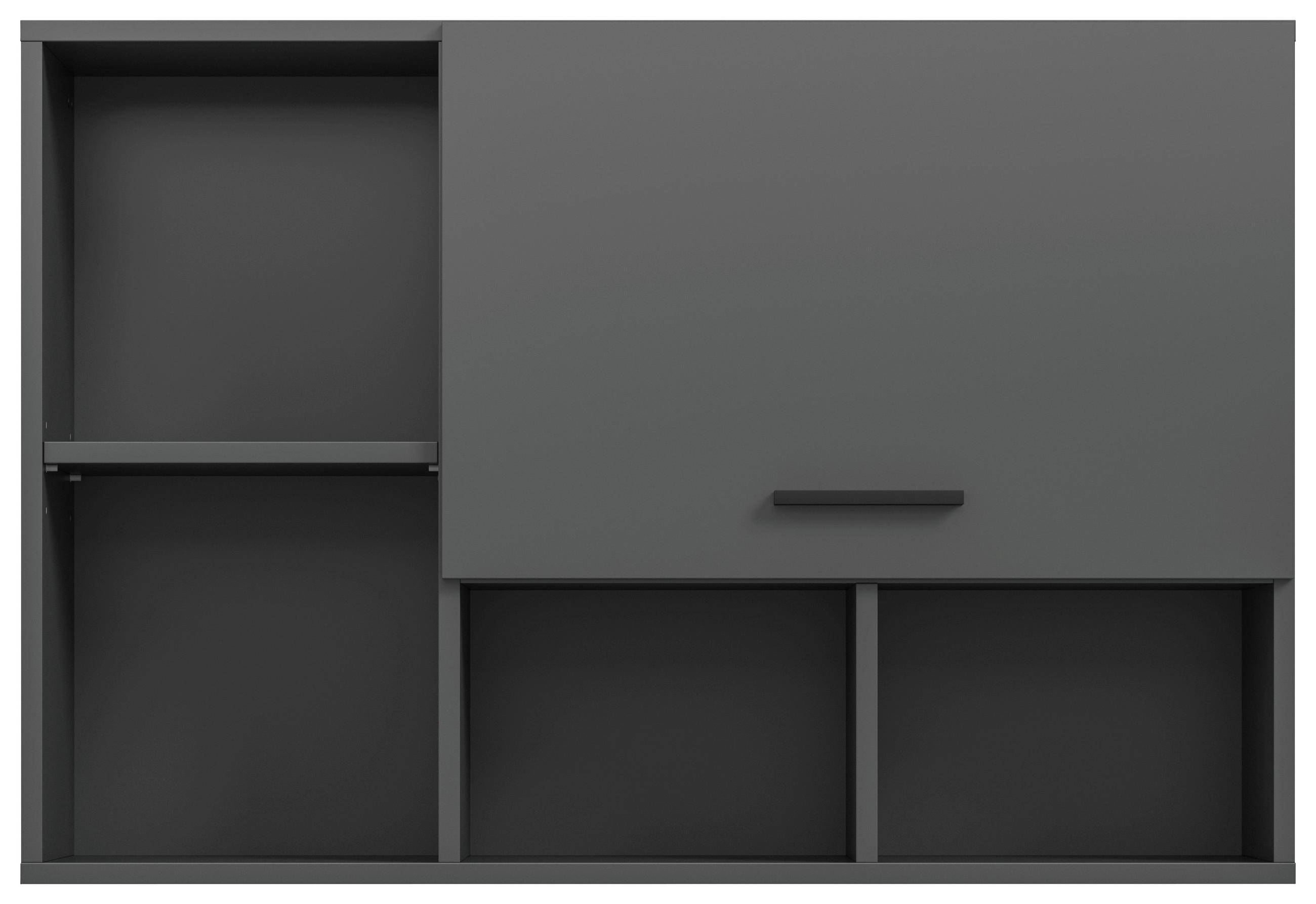 Thumbnail - Mid.you Hängeschrank, Anthrazit, Kunststoff, 3 Fächer, einzeln stellbar, 95x64x34 cm, FSC Mix, hängend, Badezimmer, Bade...