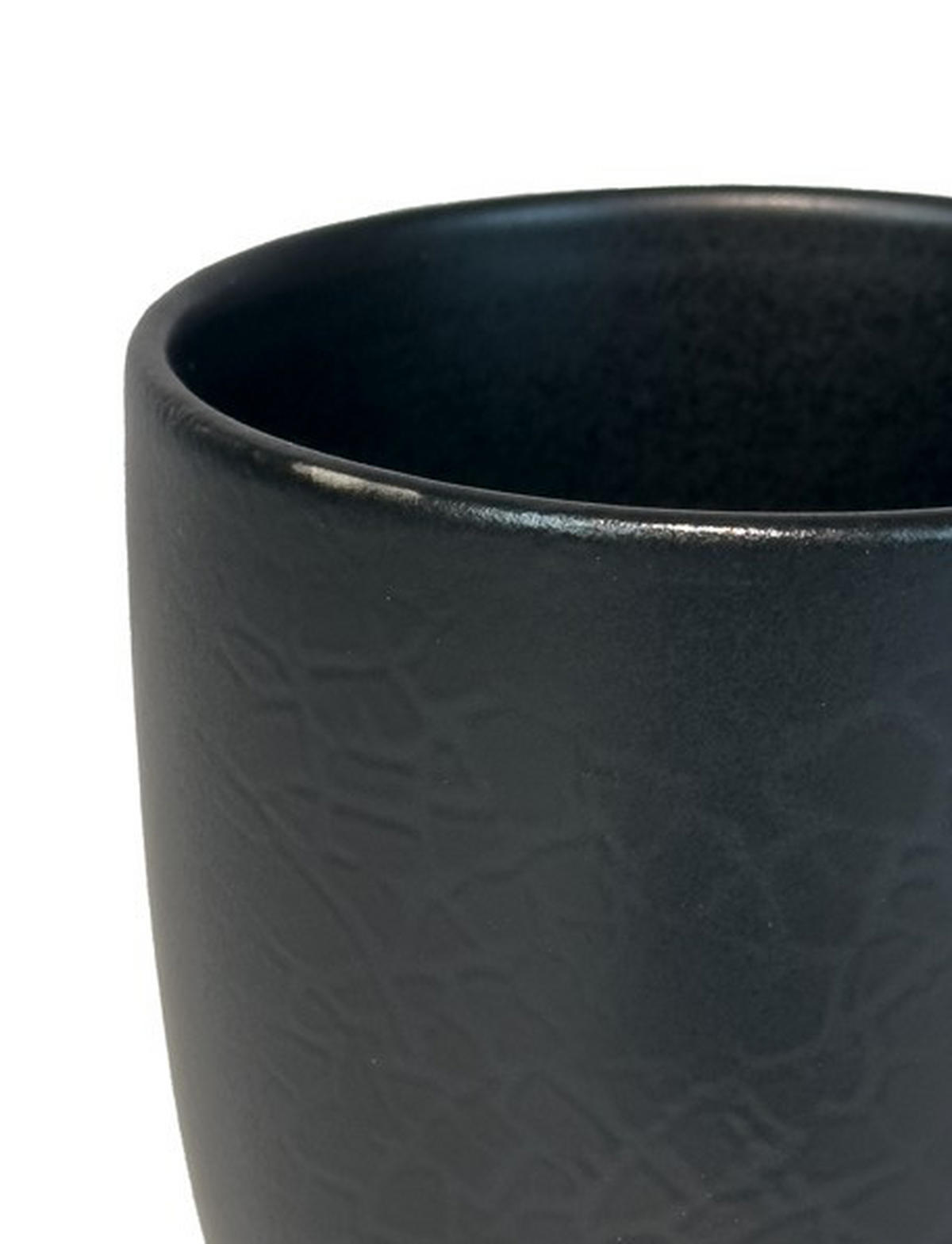 KAFFEEBECHERSET Mika black 4-teilig  - Schwarz, Trend, Keramik - Novel