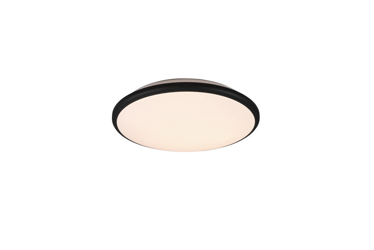 LED SVJETILJKA STROPNA  - crna, Basics, plastika (34,7/6,5cm)