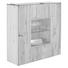 KOMODA HIGHBOARD - barvy stříbra/černá, Natur, kov/dřevo (128/130/42,3cm) - Voglauer KOMODA HIGHBOARD - barvy stříbra/černá, Natur, kov/dřevo (128/130/42,3cm) - Voglauer