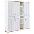 AKTENSCHRANK Weiß, Eiche Artisan  - Weiß/Eiche Artisan, KONVENTIONELL, Holzwerkstoff (180/202/44cm) - Hom`in