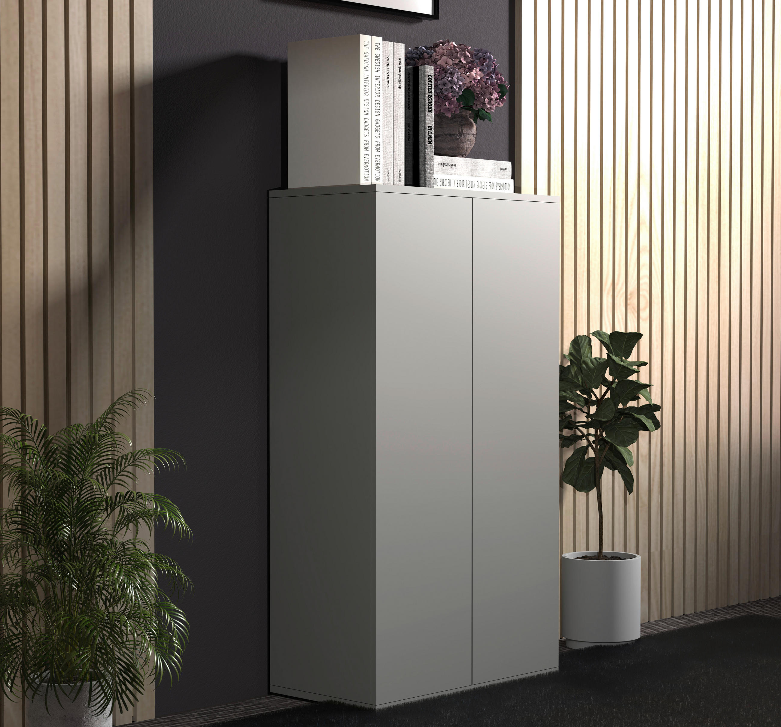 HIGHBOARD Dalosa  in 60/108/32 cm  - Grau, Design, Holzwerkstoff (60/108/32cm) - MID.YOU
