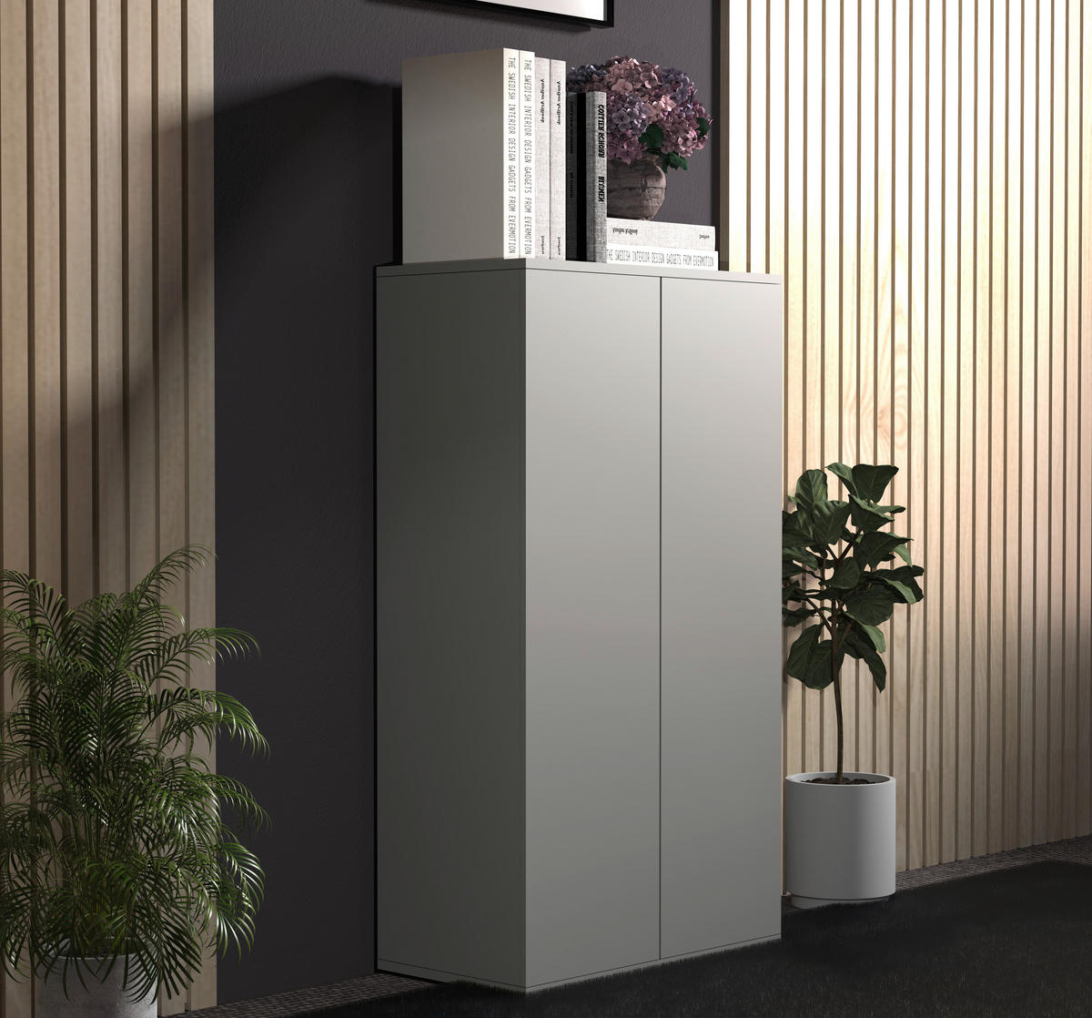 HIGHBOARD Dalosa  in 60/108/32 cm  - Grau, Design, Holzwerkstoff (60/108/32cm) - MID.YOU
