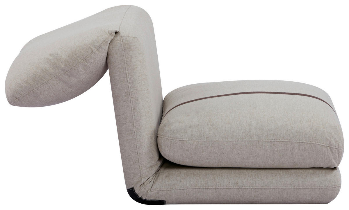 SCHLAFSESSEL  in Webstoff Dunkelbraun, Beige  - Dunkelbraun/Beige, Design, Textil (78/58/82cm) - Livetastic