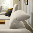 ECKSOFA  in Teddystoff Beige  280/170-195 cm  - Beige/Schwarz, Design, Textil/Metall (280/170-195cm) - Dieter Knoll