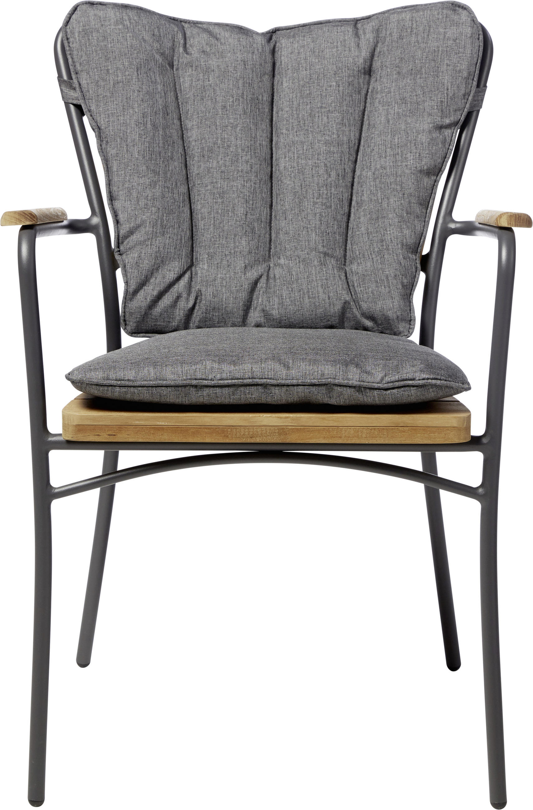 STUHLKISSEN   51/83/4 cm  - Dunkelgrau, KONVENTIONELL, Textil (51/83/4cm) - Gardenson