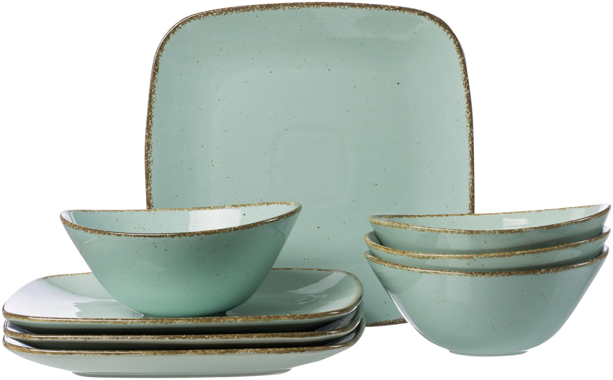 TAFELSERVICE 8-teilig 4 Personen Blau  - Blau, Basics, Keramik (33/29,5/34,5cm) - Ritzenhoff Breker