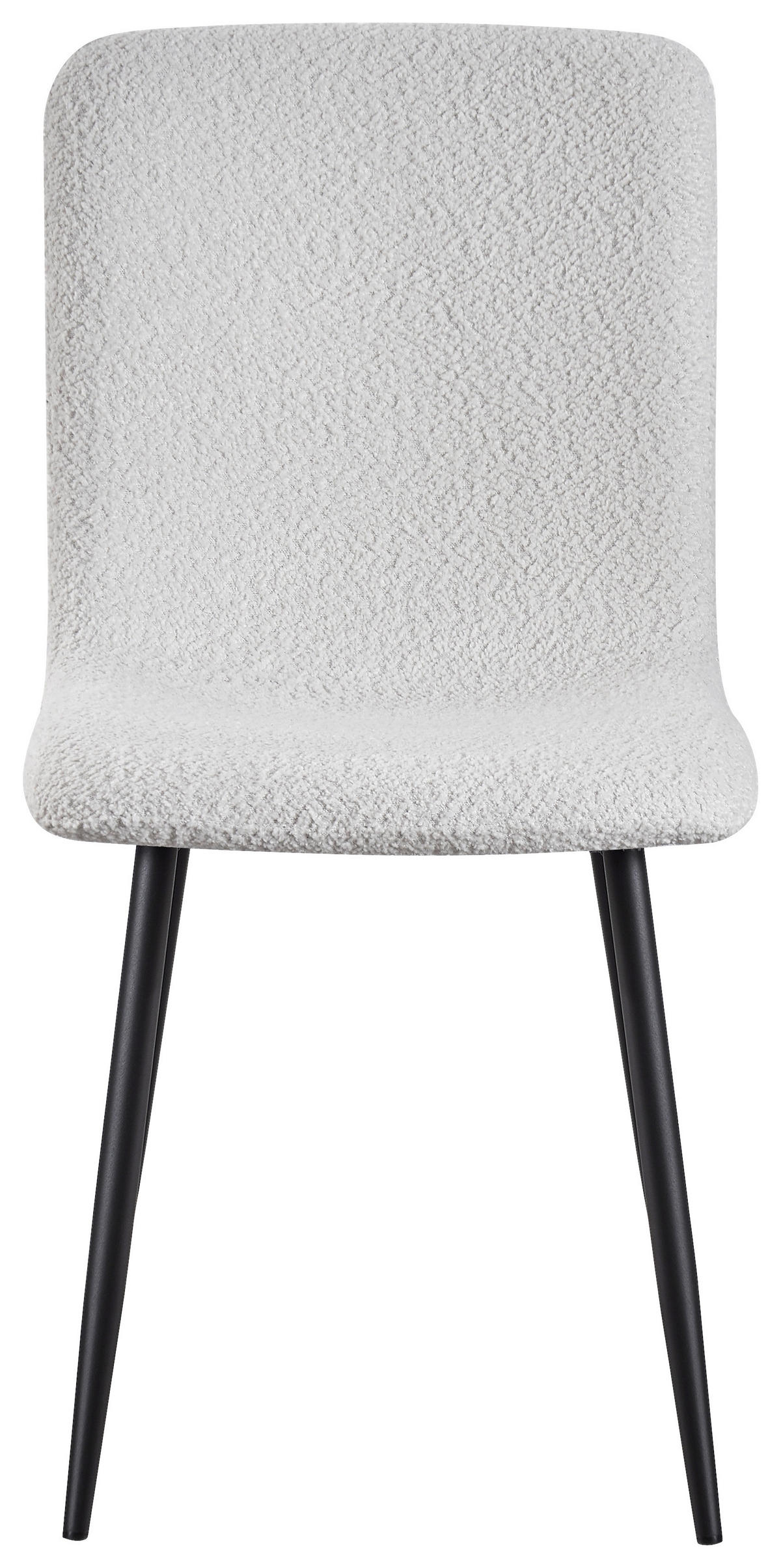 STUHL  in Eisen Bouclé Holz, Metall, Textil  - Schwarz/Weiß, MODERN, Holz/Textil (43/86/54,5cm) - MID.YOU