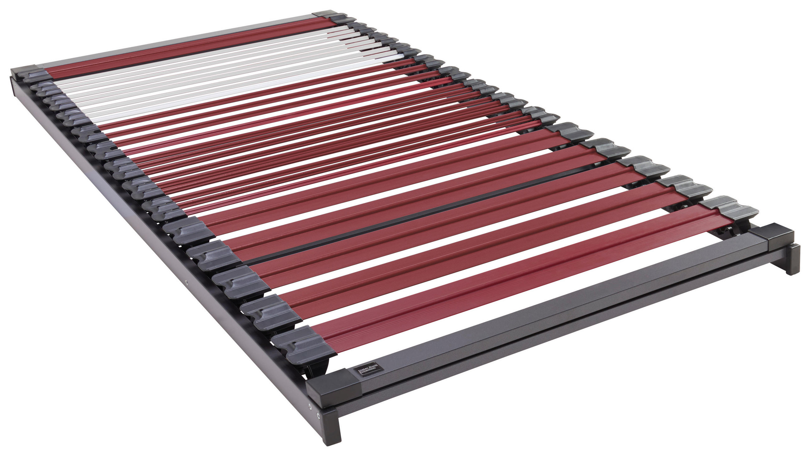 LATTENROST 90/200 cm  - Anthrazit/Weinrot, Basics, Holz/Kunststoff (90/200cm) - Dieter Knoll