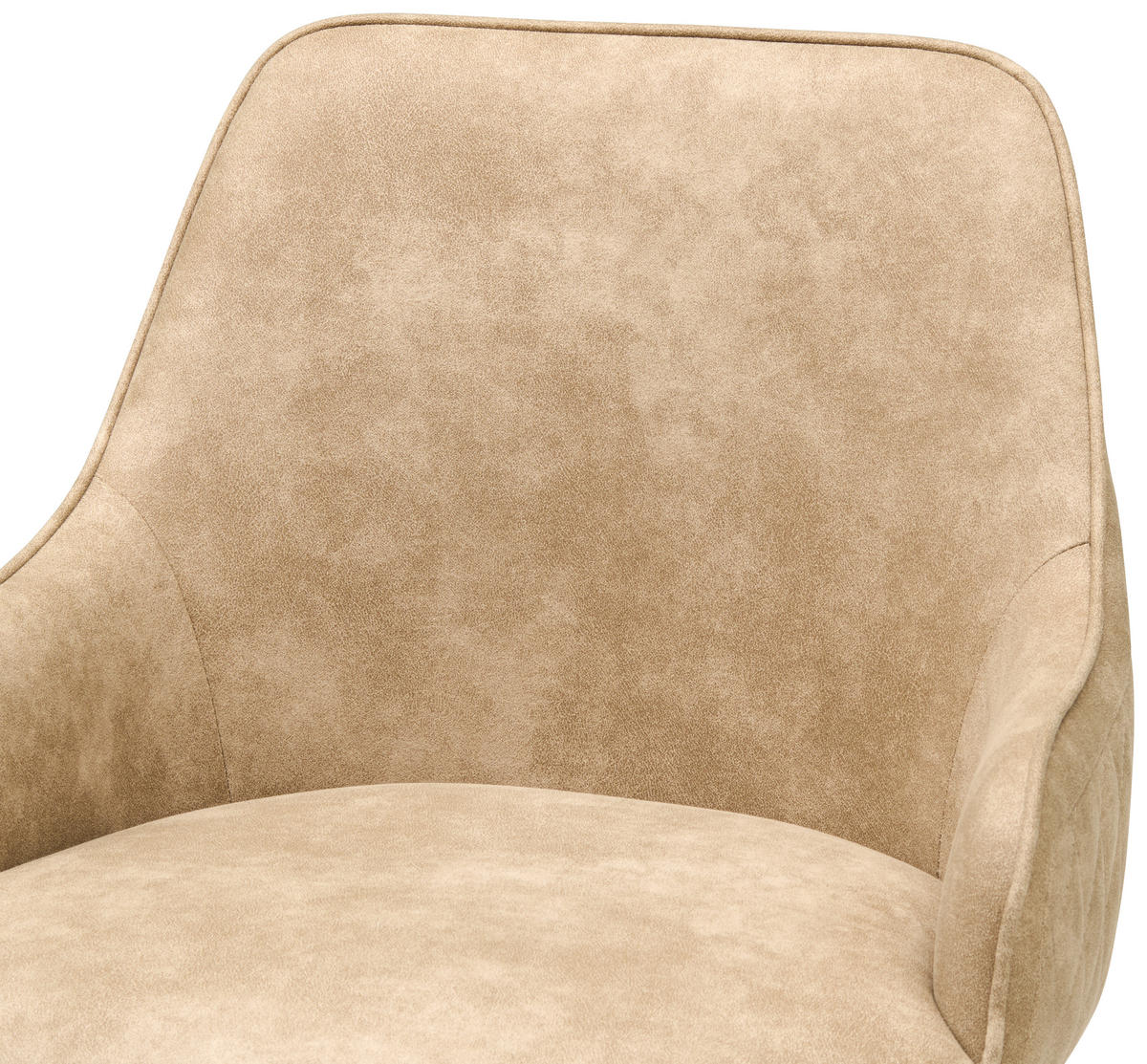 BARHOCKER in Metall, Textil Schwarz, Beige  - Beige/Schwarz, KONVENTIONELL, Textil/Metall (50/90-111/51cm) - MID.YOU