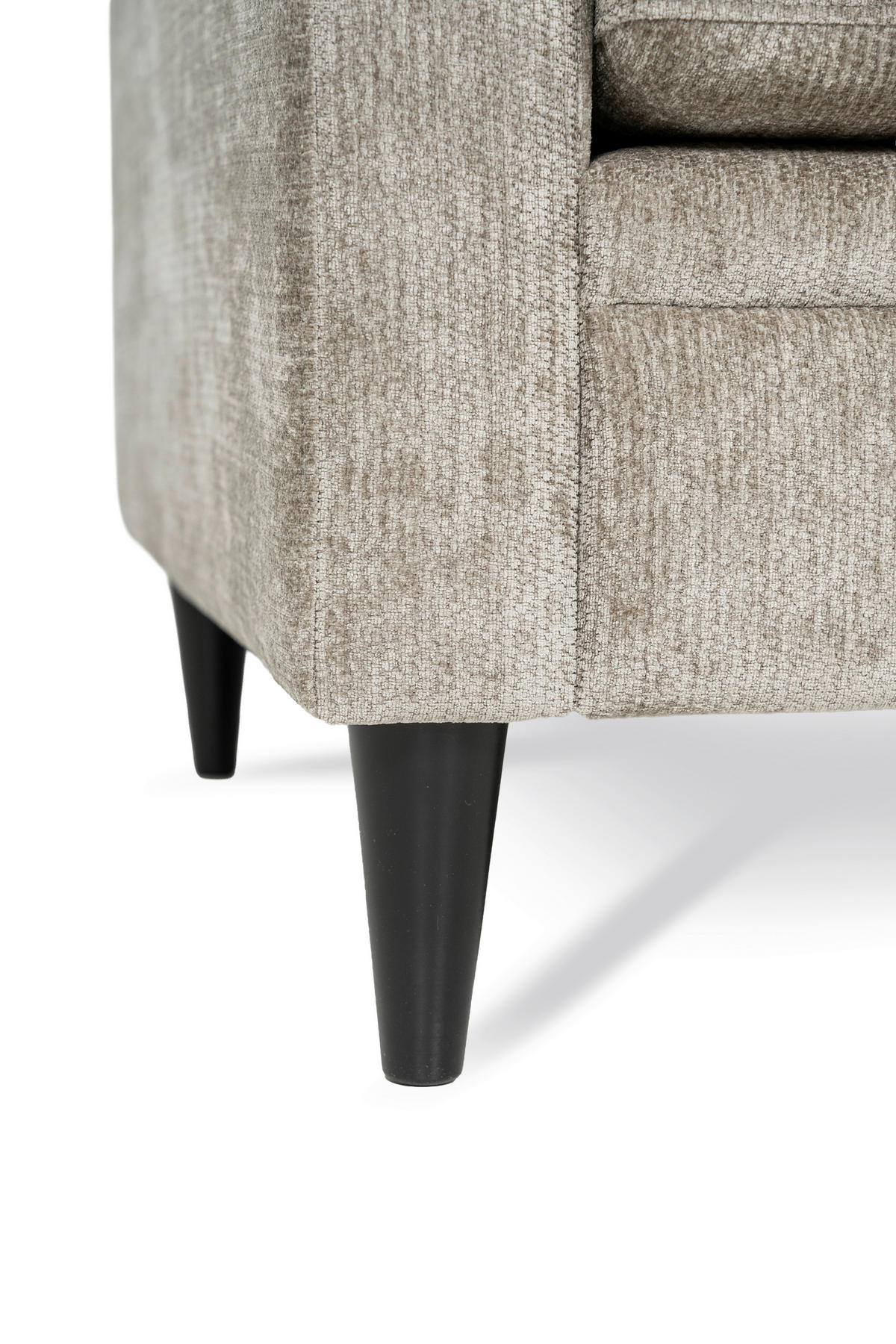 FÅTÖLJ i trä, textil cappuccino  - cappuccino/svart, Klassisk, trä/textil (80/85/90cm) - Best Price