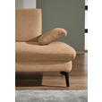 ECKSOFA in Chenille, Mikrofaser Cappuccino  - Schwarz/Cappuccino, Design, Textil/Metall (157/299cm) - Dieter Knoll