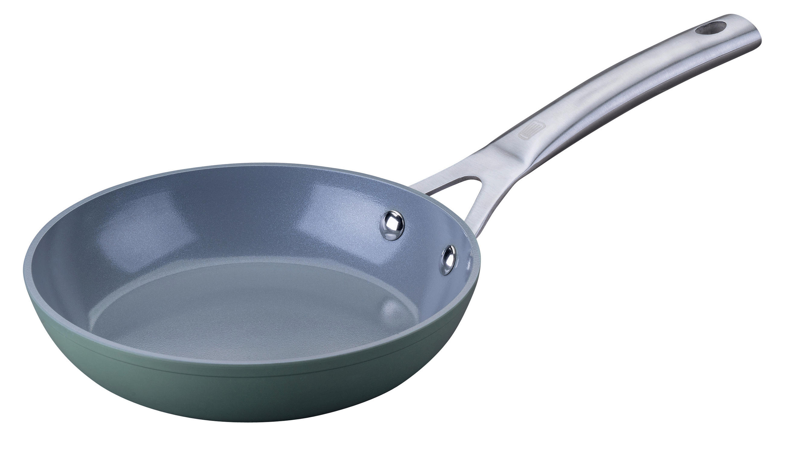 PÁNEV NA SMAŽENÍ vrstva z keramiky 20 cm  - šedá/barvy stříbra, Basics, kov (20cm) - Chefkoch+Fackelmann