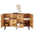 SIDEBOARD 150/90/40 cm - Hellbraun/Naturfarben, LIFESTYLE, Holz/Metall (150/90/40cm) - Landscape