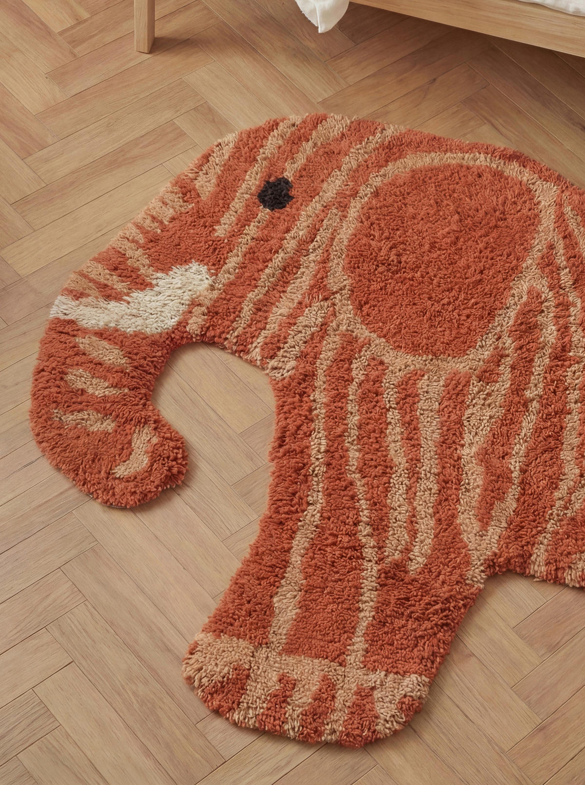 KINDERTEPPICH 75/120 cm Snuggle Elodie Braun, Beigebraun Tierform  - Dunkelorange/Beigebraun, Basics, Kunststoff/Textil (75/120cm) - Hanse Home