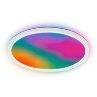 LED-DECKENLEUCHTE Happy 29/3 cm   - Schwarz, LIFESTYLE, Kunststoff (29/3cm) - Briloner
