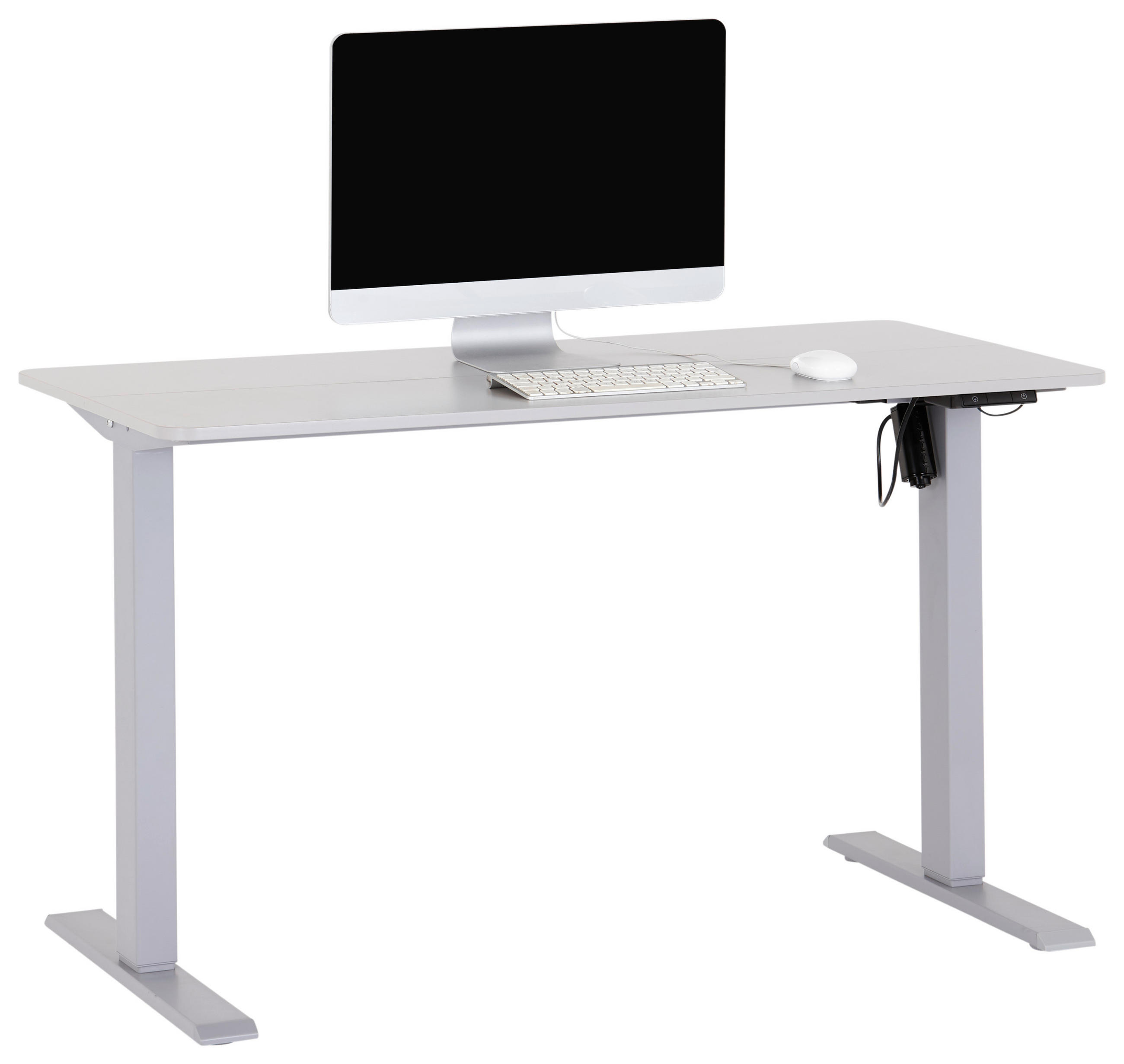 SCHREIBTISCH  in Grau  - Grau, MODERN, Holzwerkstoff/Kunststoff (120/71,5-116,5/60cm) - MID.YOU