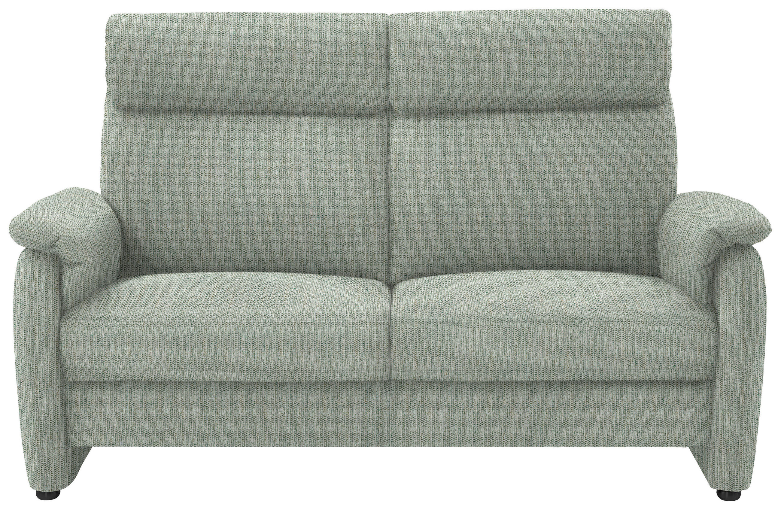 2,5-SITZER  in Flachgewebe Platinfarben  - Platinfarben/Schwarz, KONVENTIONELL, Textil/Metall (178/107/97cm) - Pure Home Comfort