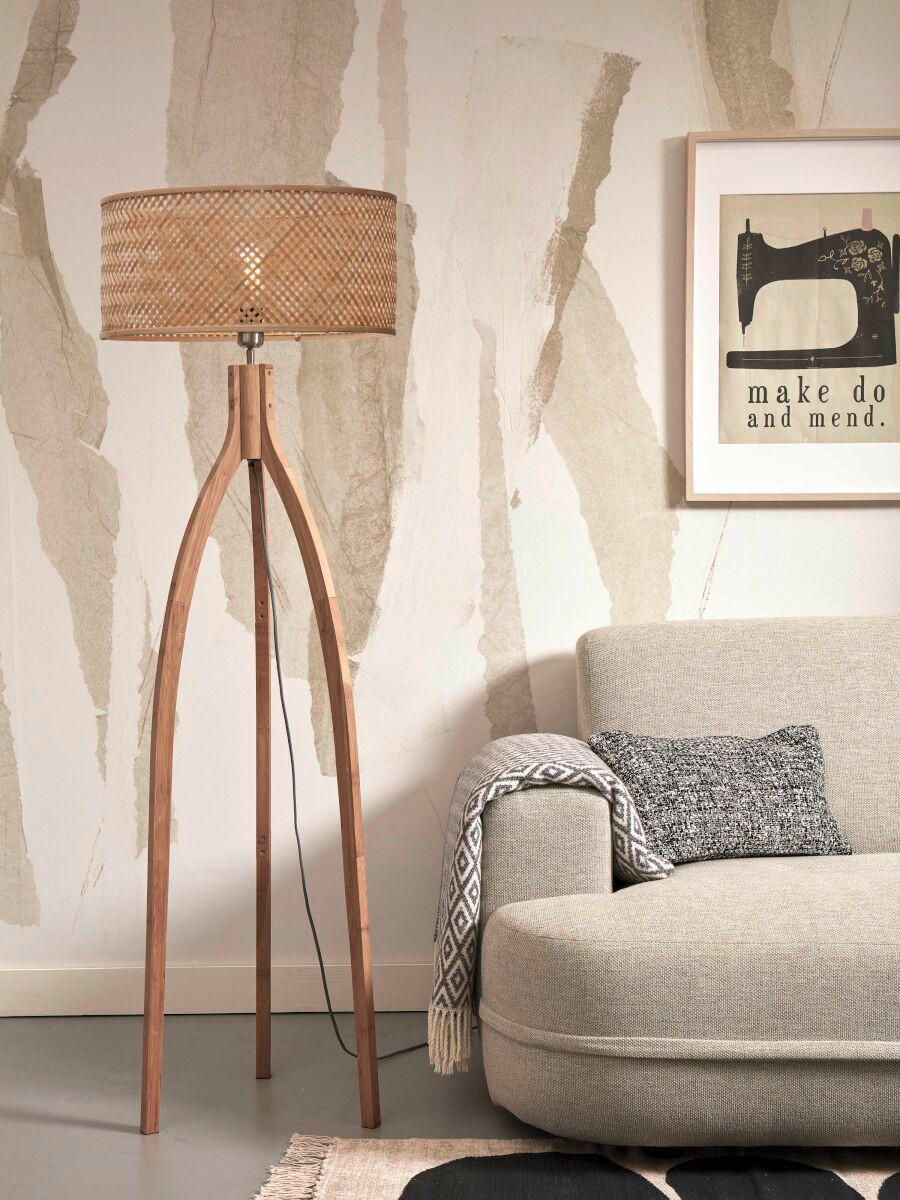 GOLVLAMPA GOOD&MOJO 50/50/145 cm    - naturfärgad, Trend (50/50/145cm) - Good & Mojo