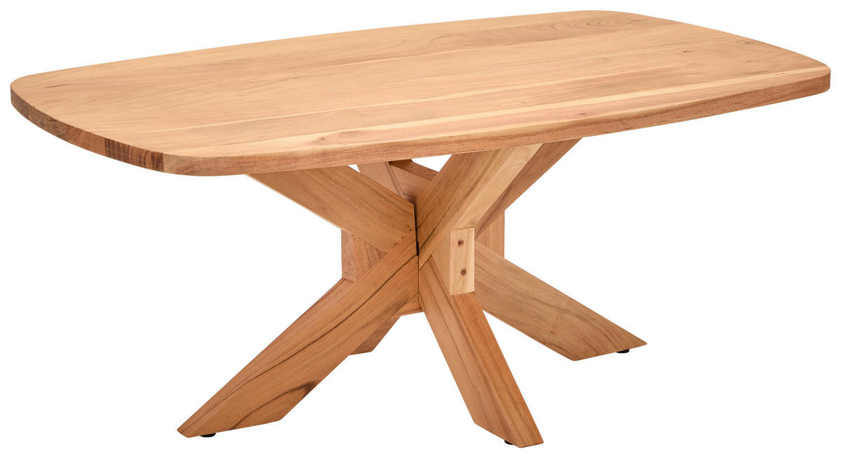COUCHTISCH Akazie Hartholz 110/70/45 cm oval  - Akaziefarben, Design, Holz (110/70/45cm) - Livetastic