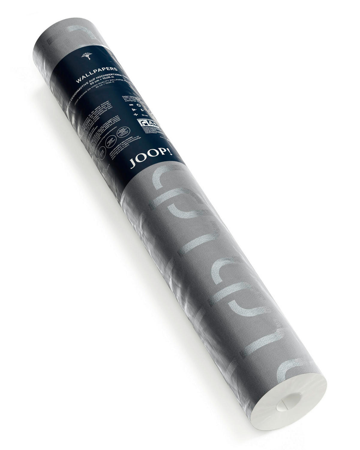 VLIESTAPETE 10.05 m J! CHAINS  - Grau, Design, Textil (53/1005cm) - Joop!