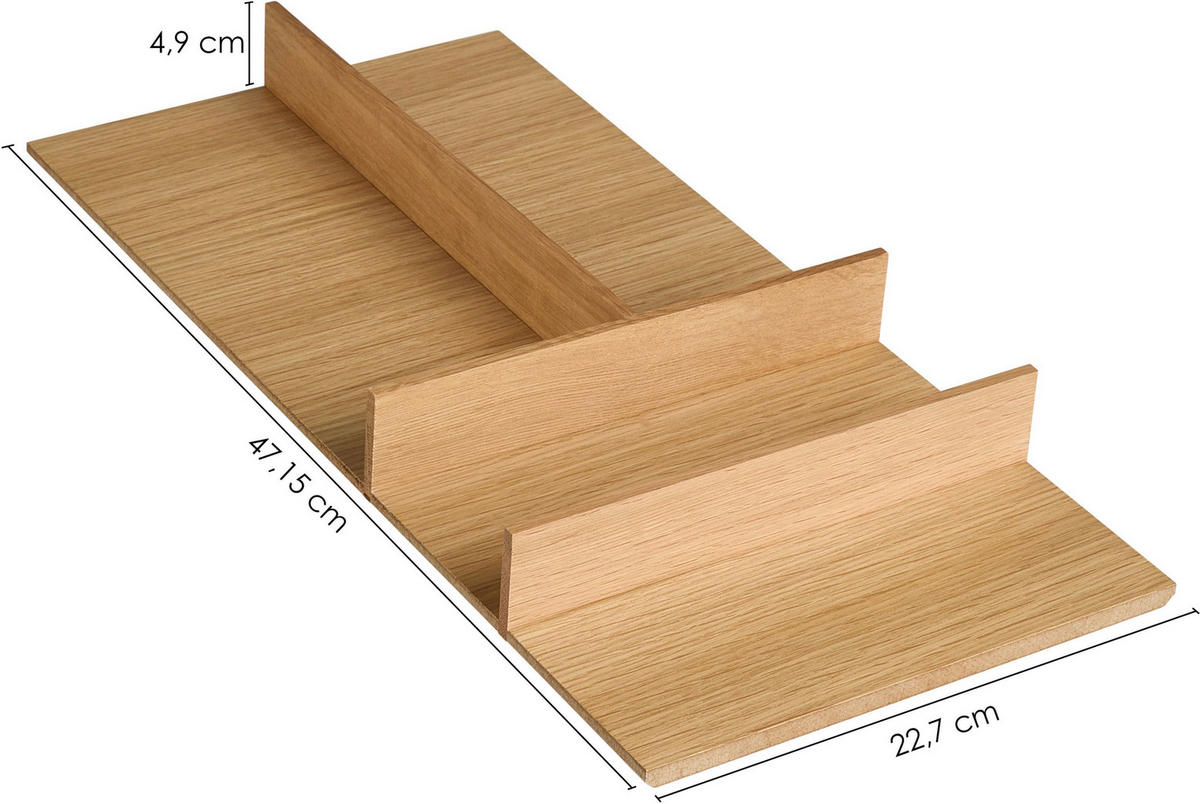 BESTECKEINSATZ - Eichefarben, Basics, Holz (22,7/4,9/47,1cm) - Nobilia