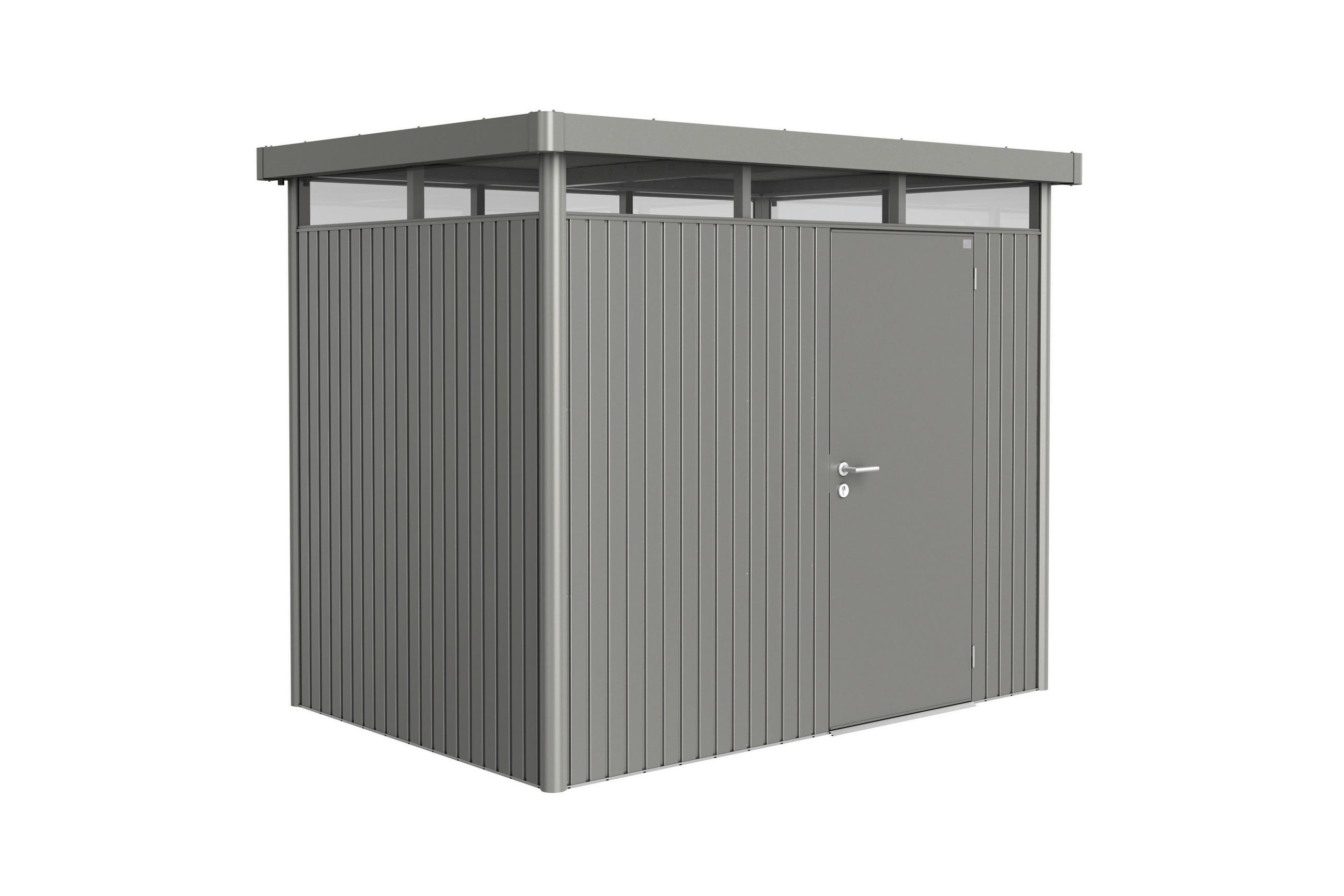 GERÄTEHAUS 275/222/195 cm  - Grau, Design, Metall (275/222/195cm) - Biohort