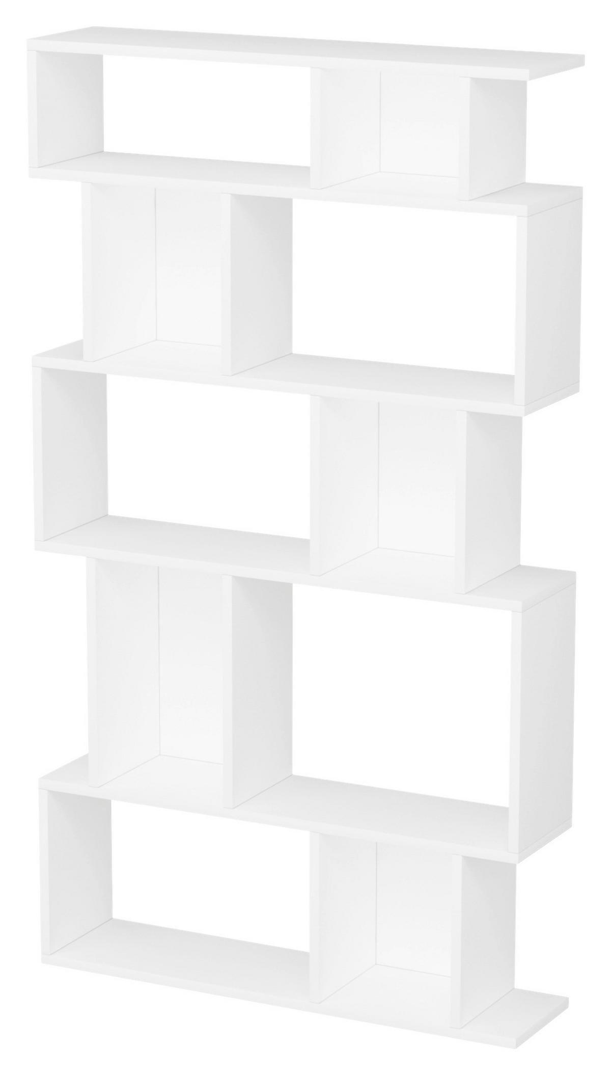WANDREGAL 90/160/22 cm  - Weiss, Design, Holzwerkstoff (90/160/22cm) - Livetastic