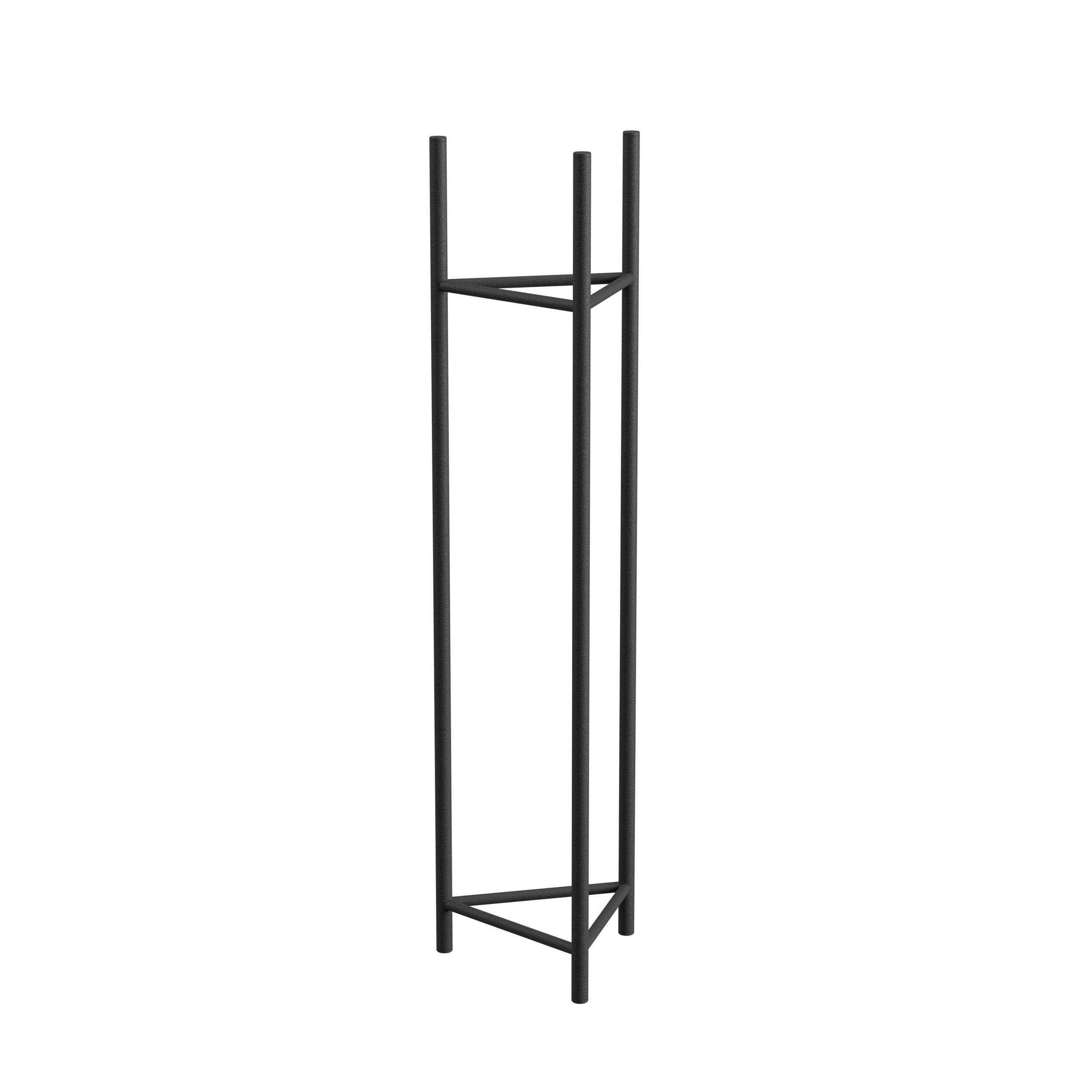BLUMENSTÄNDER Metall  - Schwarz, Basics, Metall (23/90/23cm)