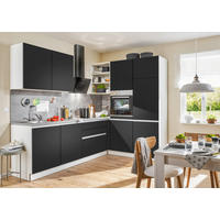 KUCHYŇSKÁ LINKA MOON 275 - šedá/bílá, Design, kompozitní dřevo (275/185cm) - Welnova