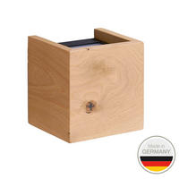 LED-WANDLEUCHTE 14/14/12 cm   - Wildeiche, Natur, Holz (14/14/12cm) - Ambiente