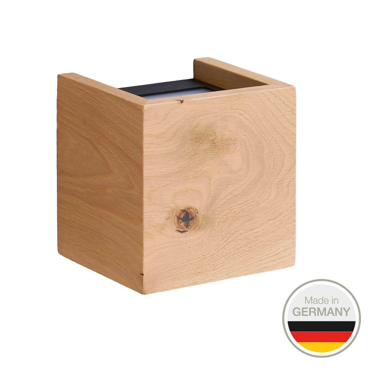 LED-WANDLEUCHTE 14/14/12 cm   - Wildeiche, Natur, Holz (14/14/12cm) - Ambiente