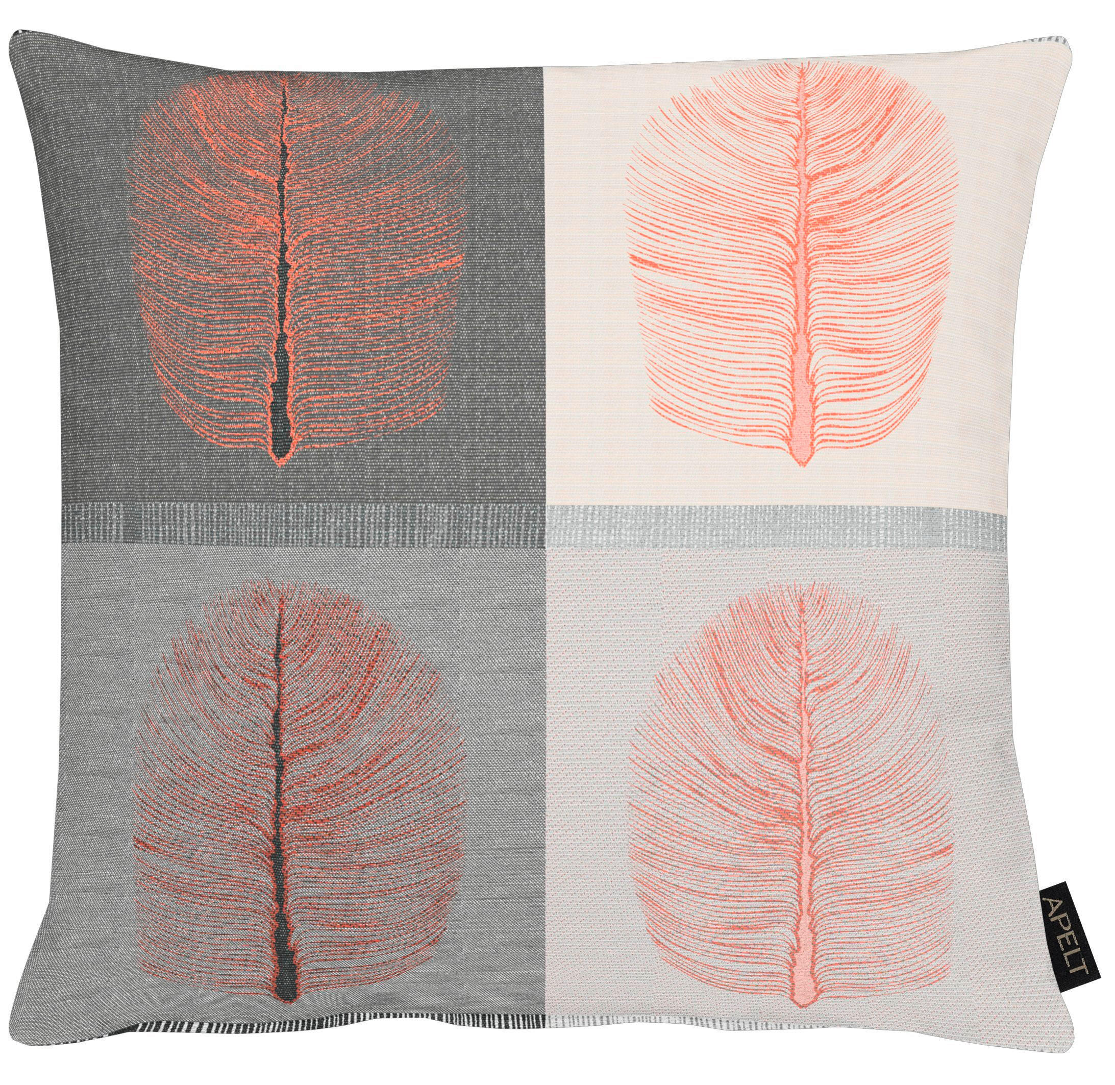 ZIERKISSEN 45/45 cm  - Rot/Weiß, Design, Textil (45/45cm) - Apelt