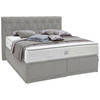 BOXSPRINGBETT 180/200 cm  in Grau  - Grau, Konventionell, Textil (180/200cm) - Ambiente